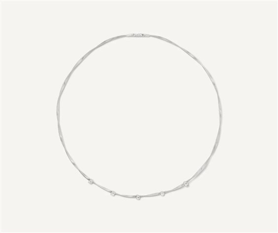 Collana Marco Bicego Donna Marrakech in Oro bianco Diamante 0.45 Ct CG337-B1 - CG337-B1